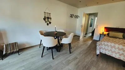 Ein Bett oder Betten in einem Zimmer der Unterkunft Zentral, Gemütlich, Waldnah