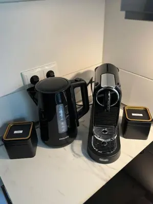 Kaffee-/Teezubehör in der Unterkunft Zentrale moderne City-Wohnung - Netflix - Nespresso