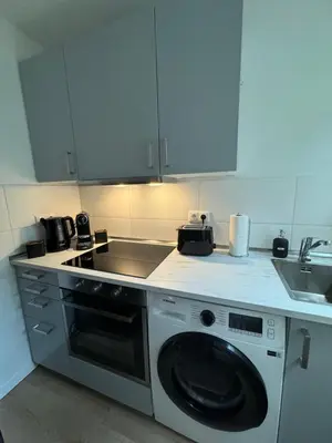 Küche/Küchenzeile in der Unterkunft Zentrale moderne City-Wohnung - Netflix - Nespresso