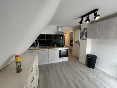 Küche/Küchenzeile in der Unterkunft Zur schönen Aussicht I 80 m2 I Am Wald I Zuhause
