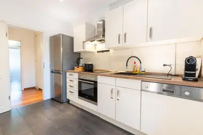 Küche/Küchenzeile in der Unterkunft Rhine Apartment