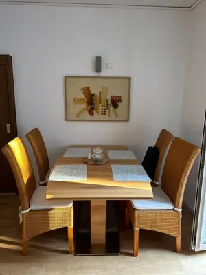 Ein Sitzbereich in der Unterkunft Casa Commodore Nähe Messe Düsseldorf