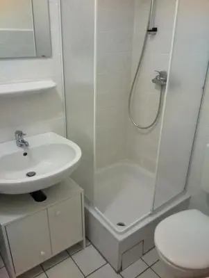 Ein Badezimmer in der Unterkunft Wohnung in der Ludwigstraße im Zentrum von Dortmund