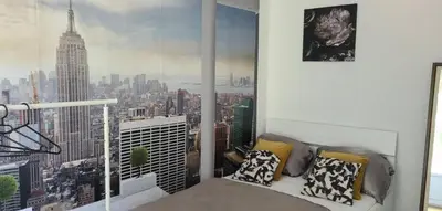 Ein Sitzbereich in der Unterkunft Schöne Wohnung in Dortmund