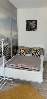 Ein Bett oder Betten in einem Zimmer der Unterkunft Schöne Wohnung in Dortmund