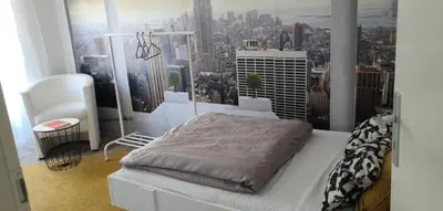 Ein Bett oder Betten in einem Zimmer der Unterkunft Schöne Wohnung in Dortmund