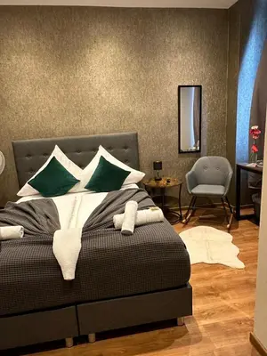 Ein Sitzbereich in der Unterkunft Relax