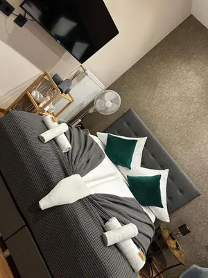Ein Sitzbereich in der Unterkunft Relax