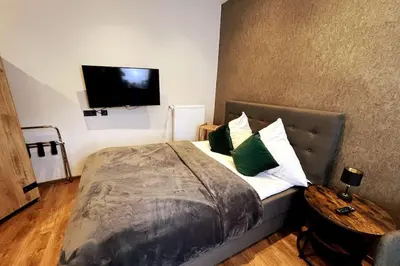 Ein Bett oder Betten in einem Zimmer der Unterkunft Relax