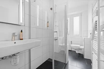 Ein Badezimmer in der Unterkunft ROTH Apartments Remscheid-Mitte