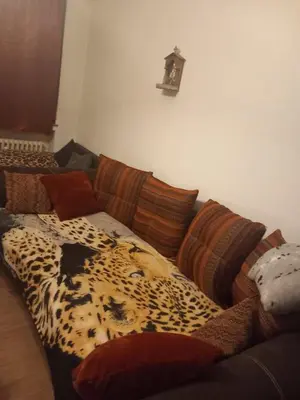 Ein Sitzbereich in der Unterkunft Apartment sleep