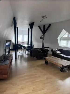 Ein Sitzbereich in der Unterkunft Appartement 100m2