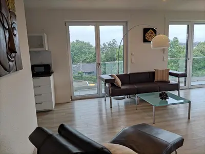 Küche/Küchenzeile in der Unterkunft Luxuriöse, große Wohnung mit Parkblick