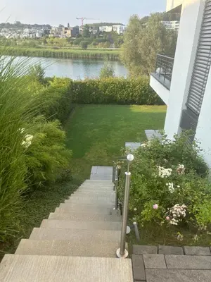 Blick auf einen Fluss in der Nähe der Ferienwohnung