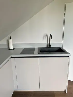 Küche/Küchenzeile in der Unterkunft B&N Apartment inkl kostenlosen Stellplatz