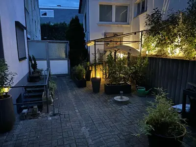 Ein Garten an der Unterkunft Kleine FeWo auf m Hasten