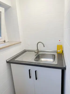 Küche/Küchenzeile in der Unterkunft Apartment mit großer Küche, 4 Personen
