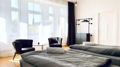 Ein Bett oder Betten in einem Zimmer der Unterkunft Moderne Apartments I zentral I großer Parkplatz