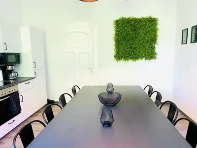 Küche/Küchenzeile in der Unterkunft Moderne Apartments I zentral I großer Parkplatz