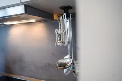 Ein Badezimmer in der Unterkunft JUNIK Apartments Oberhausen No º11