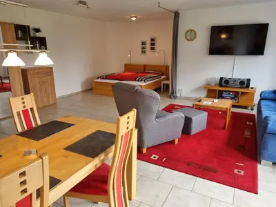 TV/Unterhaltungsangebot in der Unterkunft DortBlick Appartement
