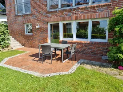 Ein Garten an der Unterkunft DortBlick Appartement