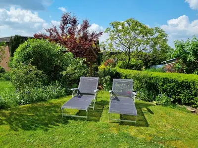 Ein Garten an der Unterkunft DortBlick Appartement
