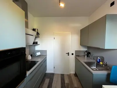 Küche/Küchenzeile in der Unterkunft Milano: Messe-/Business-/Ferienwohnung