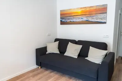 Ein Sitzbereich in der Unterkunft City Apartments Old Town Düsseldorf