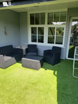 Ein Sitzbereich in der Unterkunft Hemich-Esch