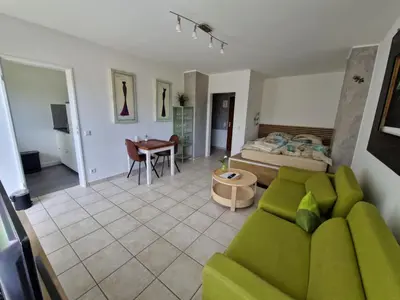 Ein Sitzbereich in der Unterkunft Apartment1