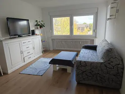 TV/Unterhaltungsangebot in der Unterkunft 2 Zimmer Apartement mit Balkon bei Düsseldorf