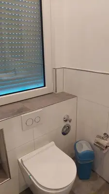 Ein Badezimmer in der Unterkunft Haus Blankenagel