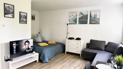 TV/Unterhaltungsangebot in der Unterkunft Schönes Studioapartment Uni Nähe, WLAN, 4 Gäste