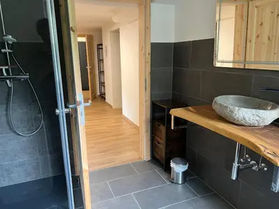 Ein Badezimmer in der Unterkunft Charmante Souterrain Wohnung