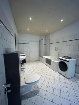 Ein Badezimmer in der Unterkunft Gemütliche Ferienwohnung - voll ausgestattet, zentral aber ruhig !