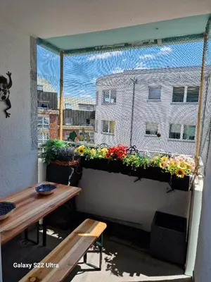 Ein Balkon oder eine Terrasse in der Unterkunft Apartment am Konzerthaus