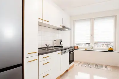 Küche/Küchenzeile in der Unterkunft Smart Home - Essen - Perfect for 5 Guests! Central - Balcony - Netflix - Free Parking Zone