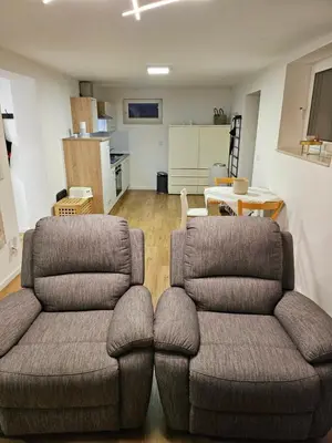 Küche/Küchenzeile in der Unterkunft Messelodge Deiker Höfe