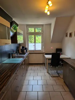 Küche/Küchenzeile in der Unterkunft Wohnung Haldenblick für max 9 Personen