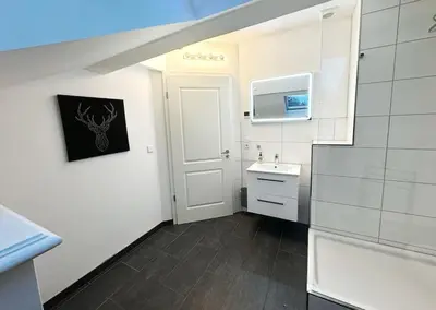 Ein Badezimmer in der Unterkunft JayBnB - Loft über den Dächern von Dortmund