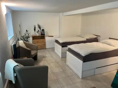 Ein Bett oder Betten in einem Zimmer der Unterkunft Waldstadt Homes, Iserlohn