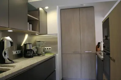 Küche/Küchenzeile in der Unterkunft Ferienwohnung Ruhrblick Wengern