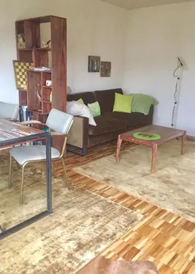 Ein Sitzbereich in der Unterkunft Nett in Mettmann