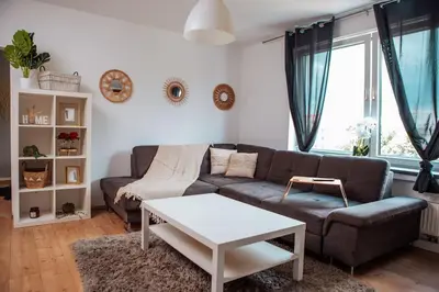 Ein Sitzbereich in der Unterkunft sunny & cozy - Netflix - WIFI - City - 4 Person