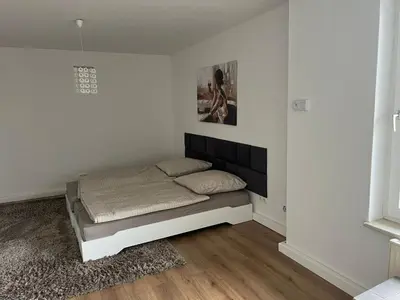 Ein Bett oder Betten in einem Zimmer der Unterkunft Schöne und sehr zentrale Wohnung im Herzen von Gelsenkirchen