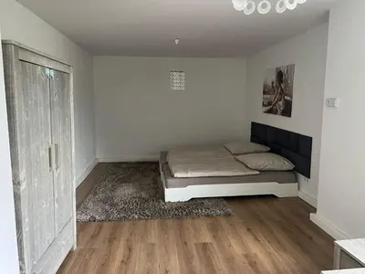 Ein Bett oder Betten in einem Zimmer der Unterkunft Schöne und sehr zentrale Wohnung im Herzen von Gelsenkirchen