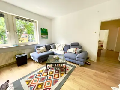 Ein Sitzbereich in der Unterkunft Wohnung in toller Lage in Essen