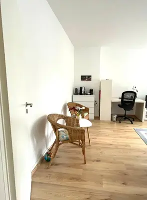 Ein Sitzbereich in der Unterkunft Wohnung in toller Lage in Essen