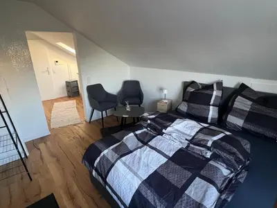 Ein Bett oder Betten in einem Zimmer der Unterkunft Harkort Seeblick 2